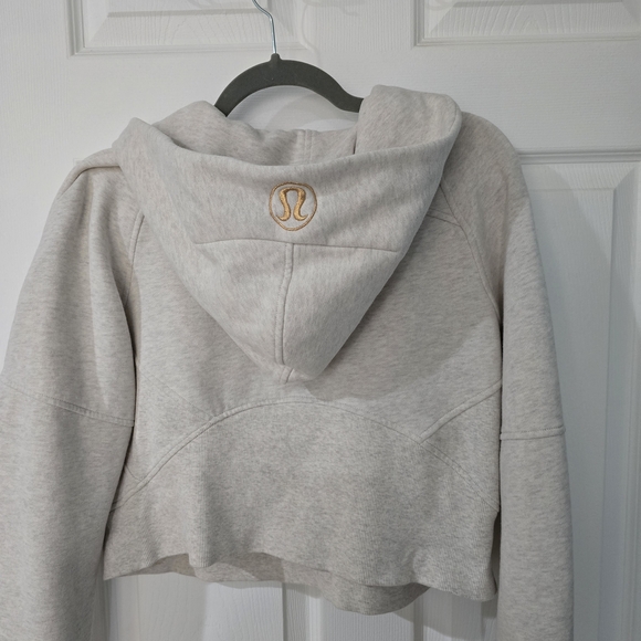 Lululemon Athletica Light Gray Half-Zip Hoodie - Picture 2 of 2